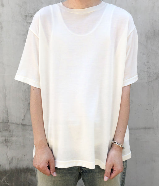 holk/WOOL S/S TSHIRT (WHITE)