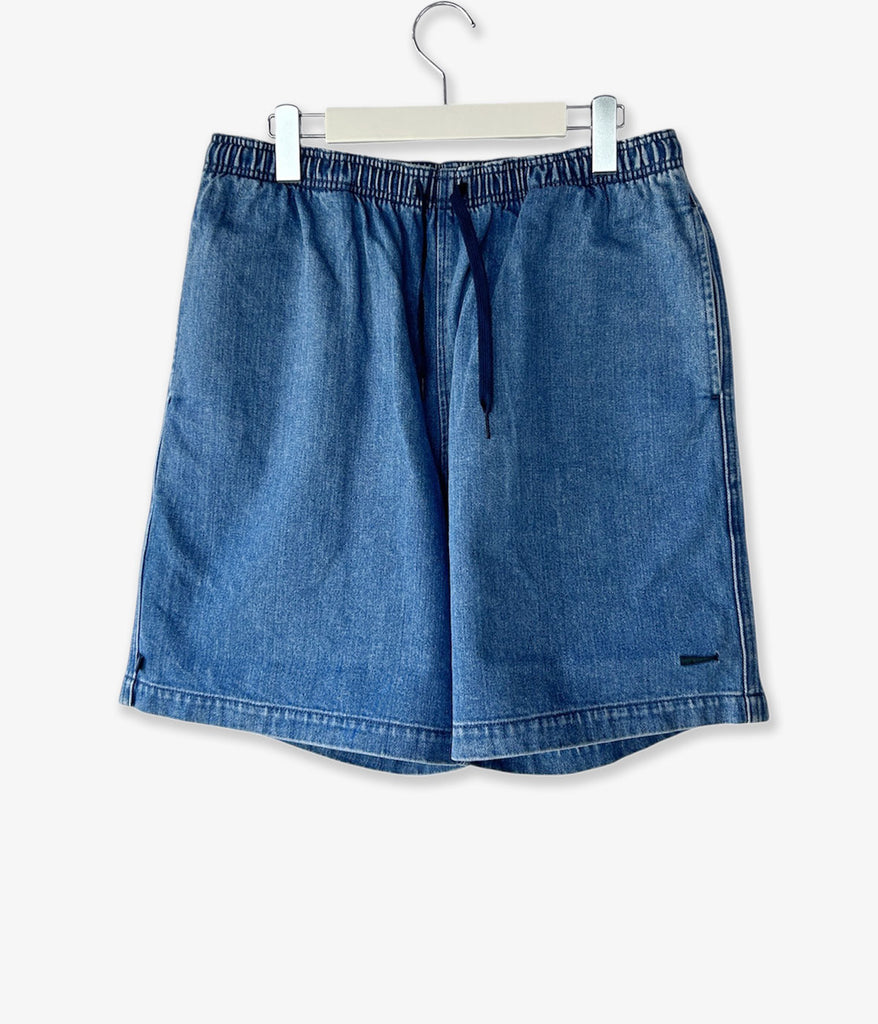 DESCENDANT/SHORE DENIM BEACH SHORTS (INDIGO)