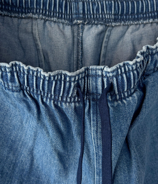 DESCENDANT/SHORE DENIM BEACH SHORTS (INDIGO)