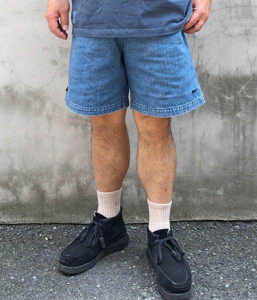 DESCENDANT/SHORE DENIM BEACH SHORTS (INDIGO)