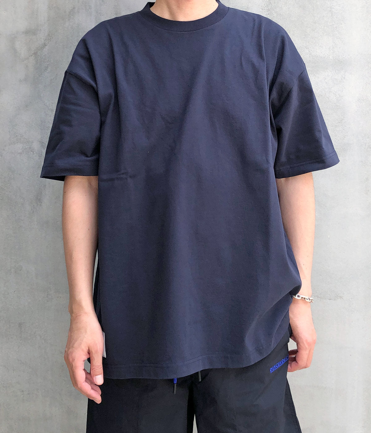 DESCENDANT 23SS オーガニックコットンシャツ DESCENDANT/CETUS ORGANIC COTTON SS (NAVY)