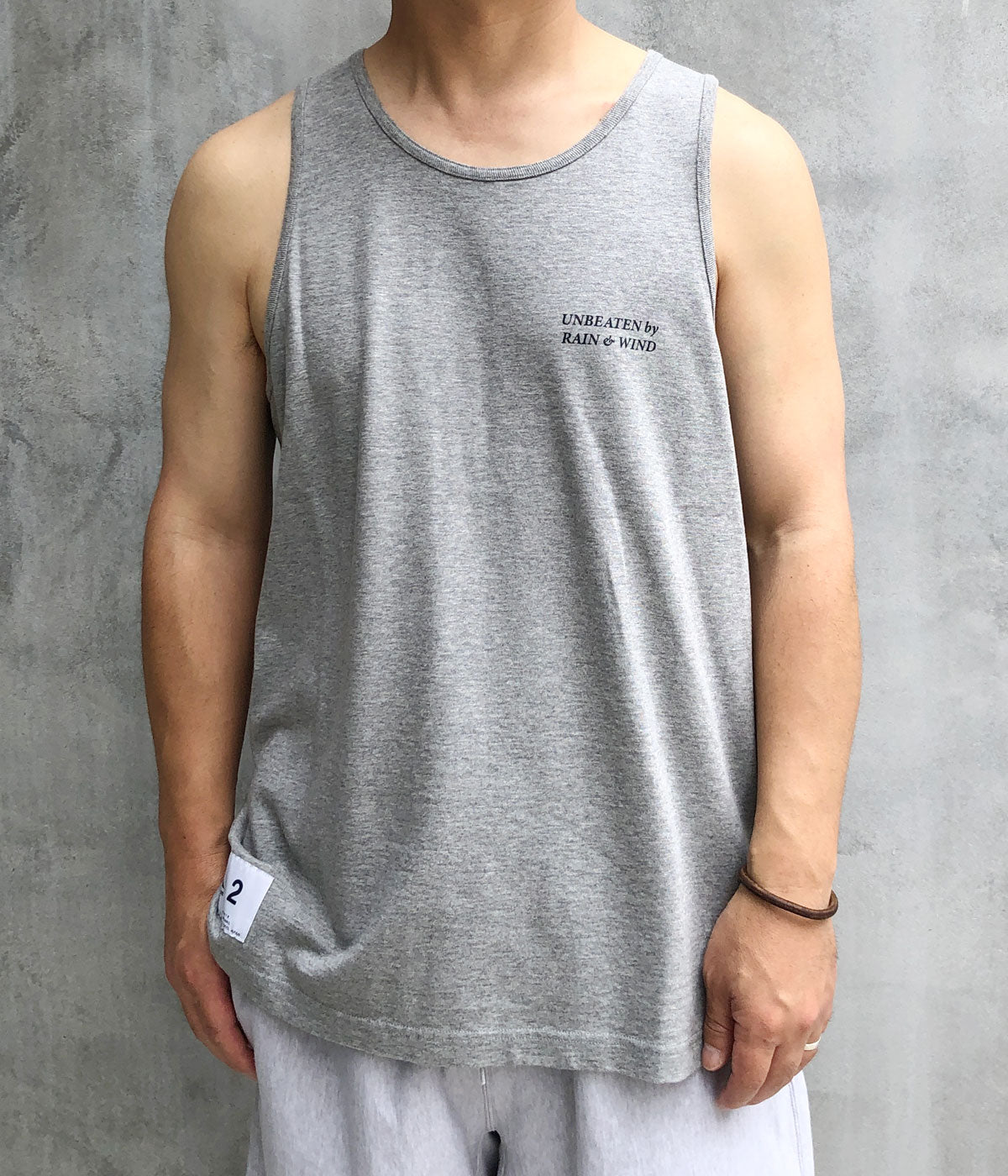 DESCENDANT/GENNAKER ORGANIC COTTON TANK TOP (GRAY)