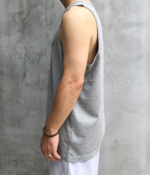 DESCENDANT/GENNAKER ORGANIC COTTON TANK TOP (GRAY)