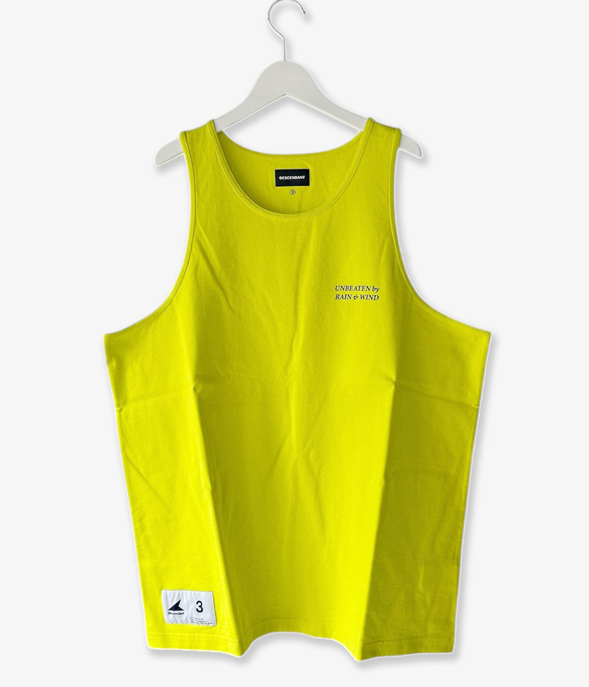 DESCENDANT/GENNAKER ORGANIC COTTON TANK TOP (YELLOW)