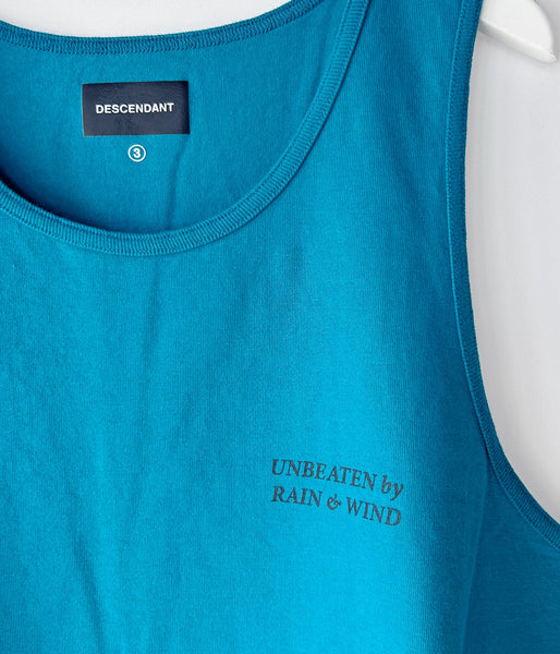 DESCENDANT/GENNAKER ORGANIC COTTON TANK TOP (TEAL)