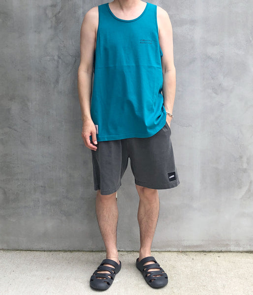 DESCENDANT/GENNAKER ORGANIC COTTON TANK TOP (TEAL)