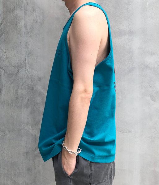 DESCENDANT/GENNAKER ORGANIC COTTON TANK TOP (TEAL)