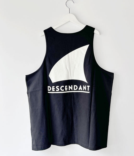DESCENDANT/GENNAKER ORGANIC COTTON TANK TOP (BLACK)