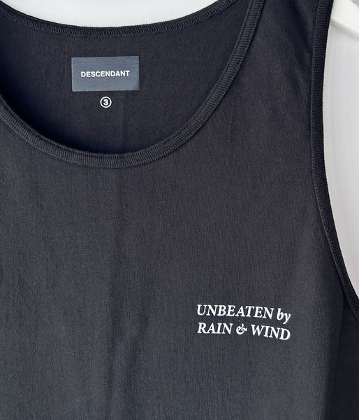 DESCENDANT/GENNAKER ORGANIC COTTON TANK TOP (BLACK)