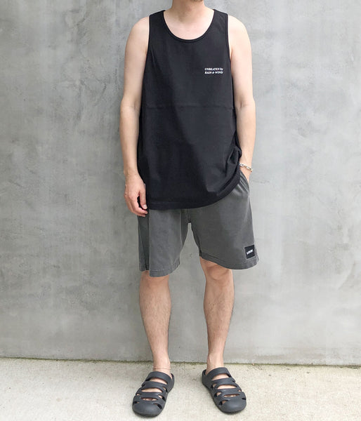 DESCENDANT/GENNAKER ORGANIC COTTON TANK TOP (BLACK)