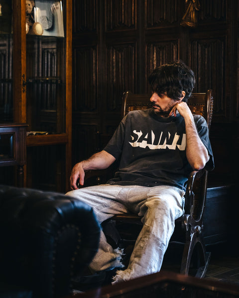SAINT MICHAEL/SS TEE/SAINT/BLACK