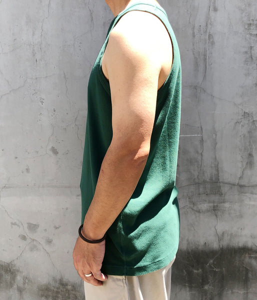 blurhms ROOTSTOCK/CLASSIC RIB-FIT TANKTOP (FadeSulfurGreen)