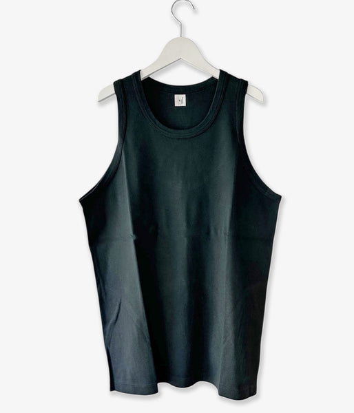 blurhms ROOTSTOCK/CLASSIC RIB-FIT TANKTOP (FadeSulfurBlack)