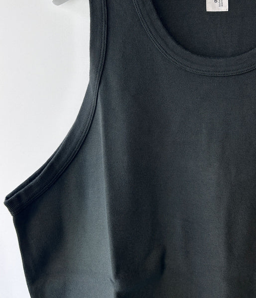 blurhms ROOTSTOCK/CLASSIC RIB-FIT TANKTOP (FadeSulfurBlack)