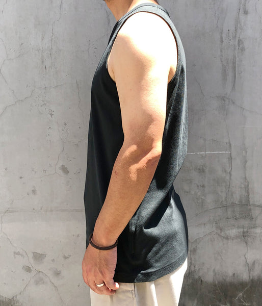 blurhms ROOTSTOCK/CLASSIC RIB-FIT TANKTOP (FadeSulfurBlack)