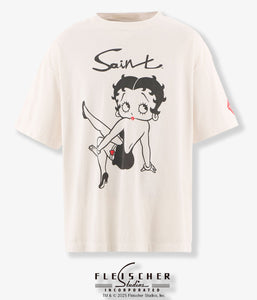 SAINT MICHAEL/BTY_SS TEE/BETTY/WHITE