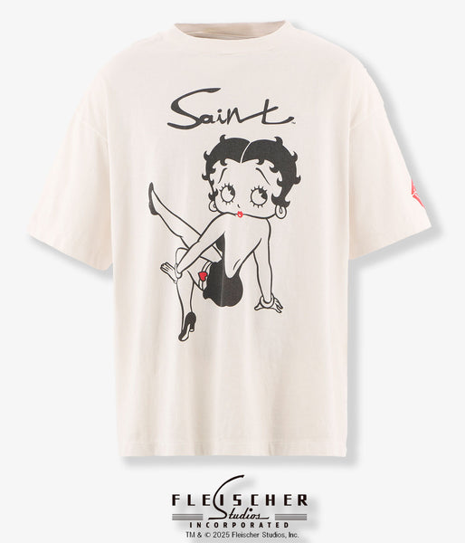 SAINT MICHAEL/BTY_SS TEE/BETTY/WHITE