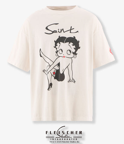 SAINT MICHAEL/BTY_SS TEE/BETTY/WHITE
