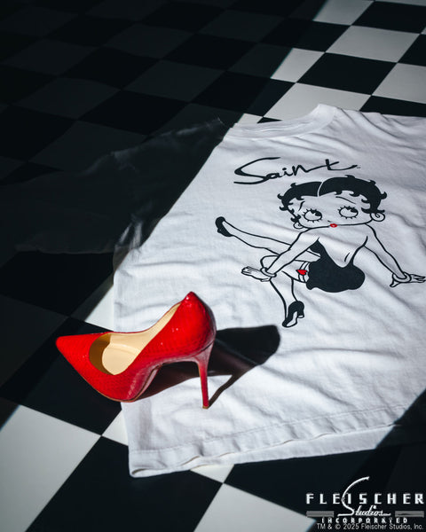 SAINT MICHAEL/BTY_SS TEE/BETTY/WHITE