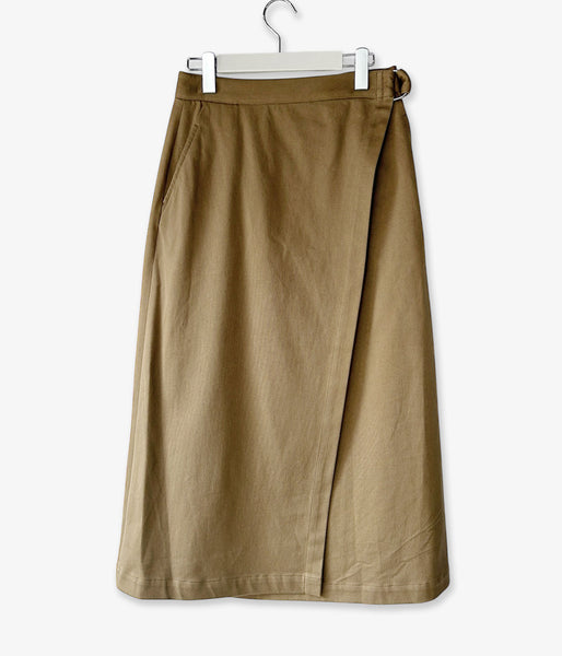 holk/WRAP SKIRT (KHAKI)