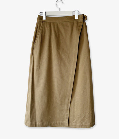 holk/WRAP SKIRT (KHAKI)