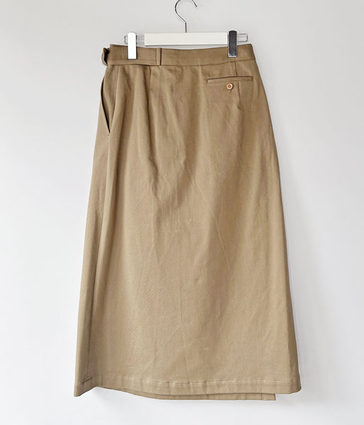 holk/WRAP SKIRT (KHAKI)