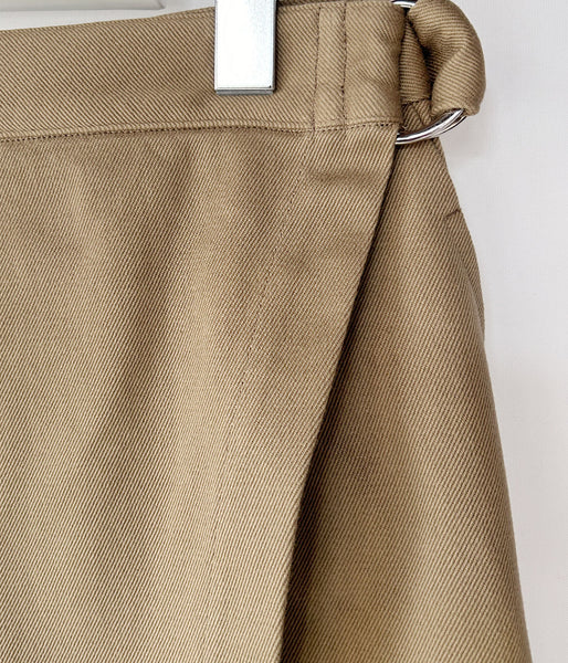 holk/WRAP SKIRT (KHAKI)