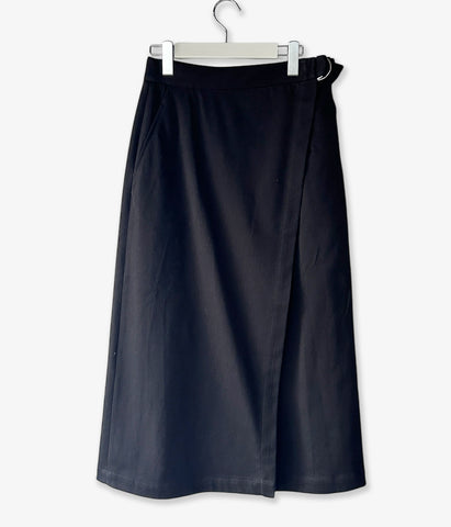 holk/WRAP SKIRT (BLACK)