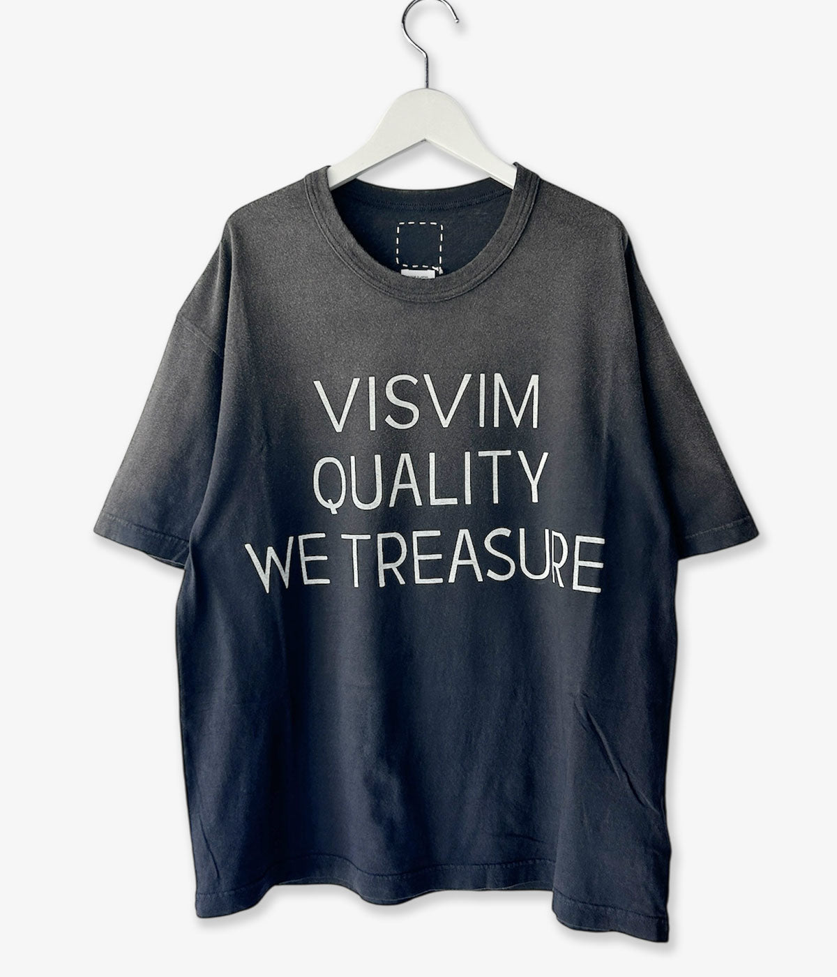 visvim/JUMBO TEE S/S DMGD (BLACK)