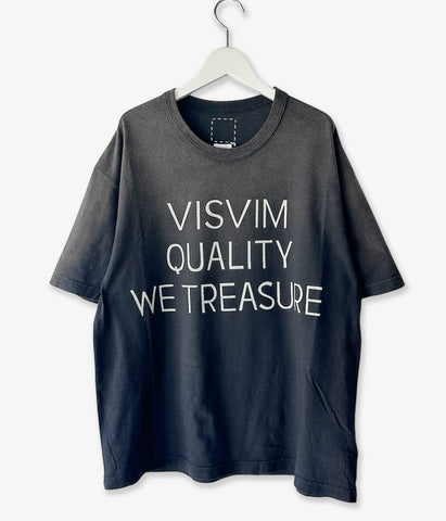 visvim/JUMBO TEE S/S DMGD (BLACK)