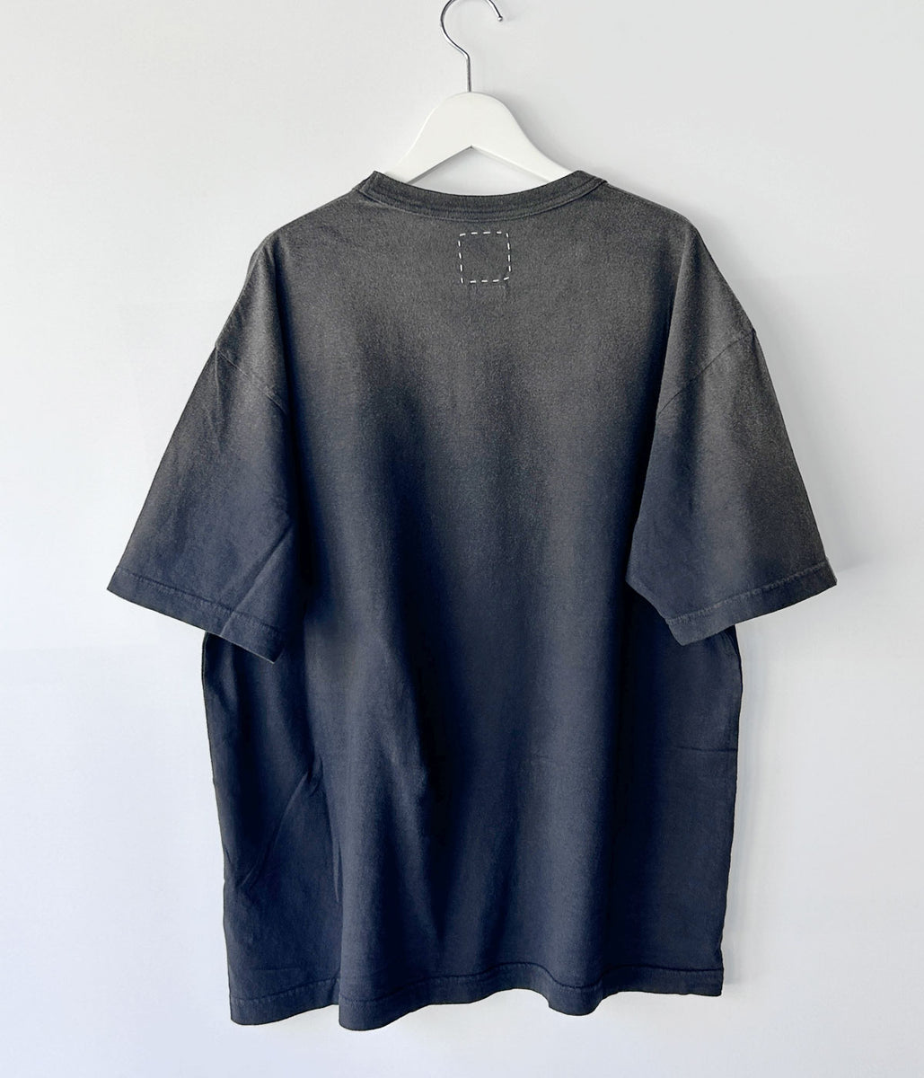 visvim/JUMBO TEE S/S DMGD (BLACK)