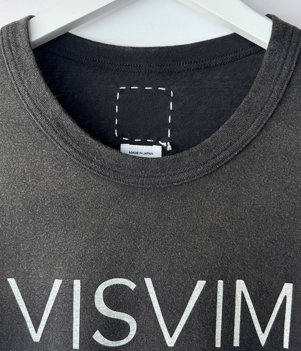 visvim/JUMBO TEE S/S DMGD (BLACK)