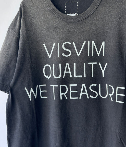 visvim/JUMBO TEE S/S DMGD (BLACK)