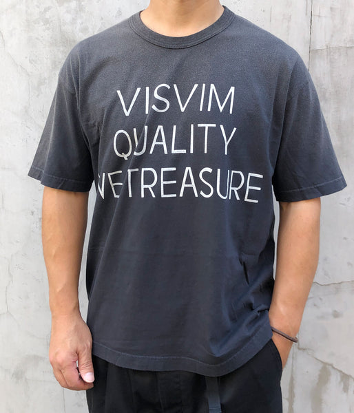 visvim/JUMBO TEE S/S DMGD (BLACK)