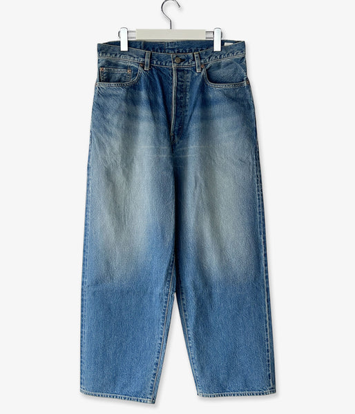blurhms ROOTSTOCK/13.5oz DENIM PANTS WIDE (USED-indigo)