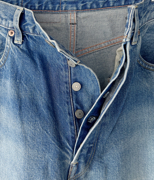 blurhms ROOTSTOCK/13.5oz DENIM PANTS WIDE (USED-indigo)
