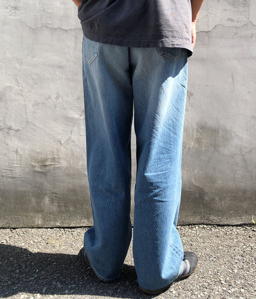 blurhms ROOTSTOCK/13.5oz DENIM PANTS WIDE (USED-indigo)