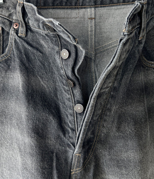 blurhms ROOTSTOCK/13.5oz DENIM PANTS WIDE (USED-SulfurBlack)