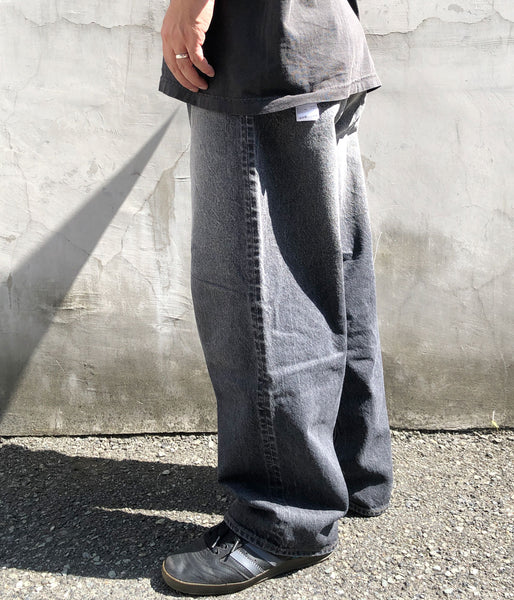 blurhms ROOTSTOCK/13.5oz DENIM PANTS WIDE (USED-SulfurBlack)