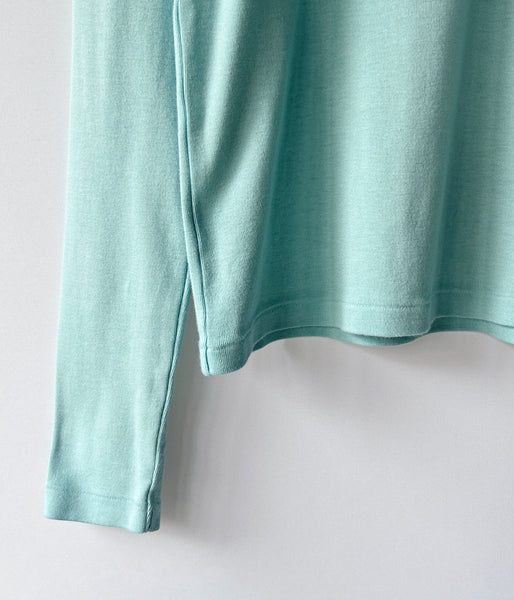 blurhms ROOTSTOCK/CLASSIC RIB HENLEY-NECK L/S (FadeSulfurMint)