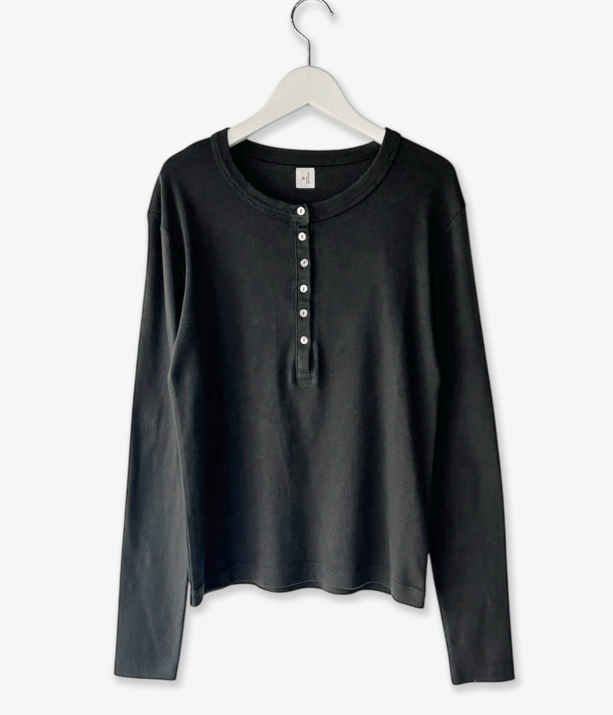 blurhms ROOTSTOCK/CLASSIC RIB HENLEY-NECK L/S (FadeSulfurBlack)