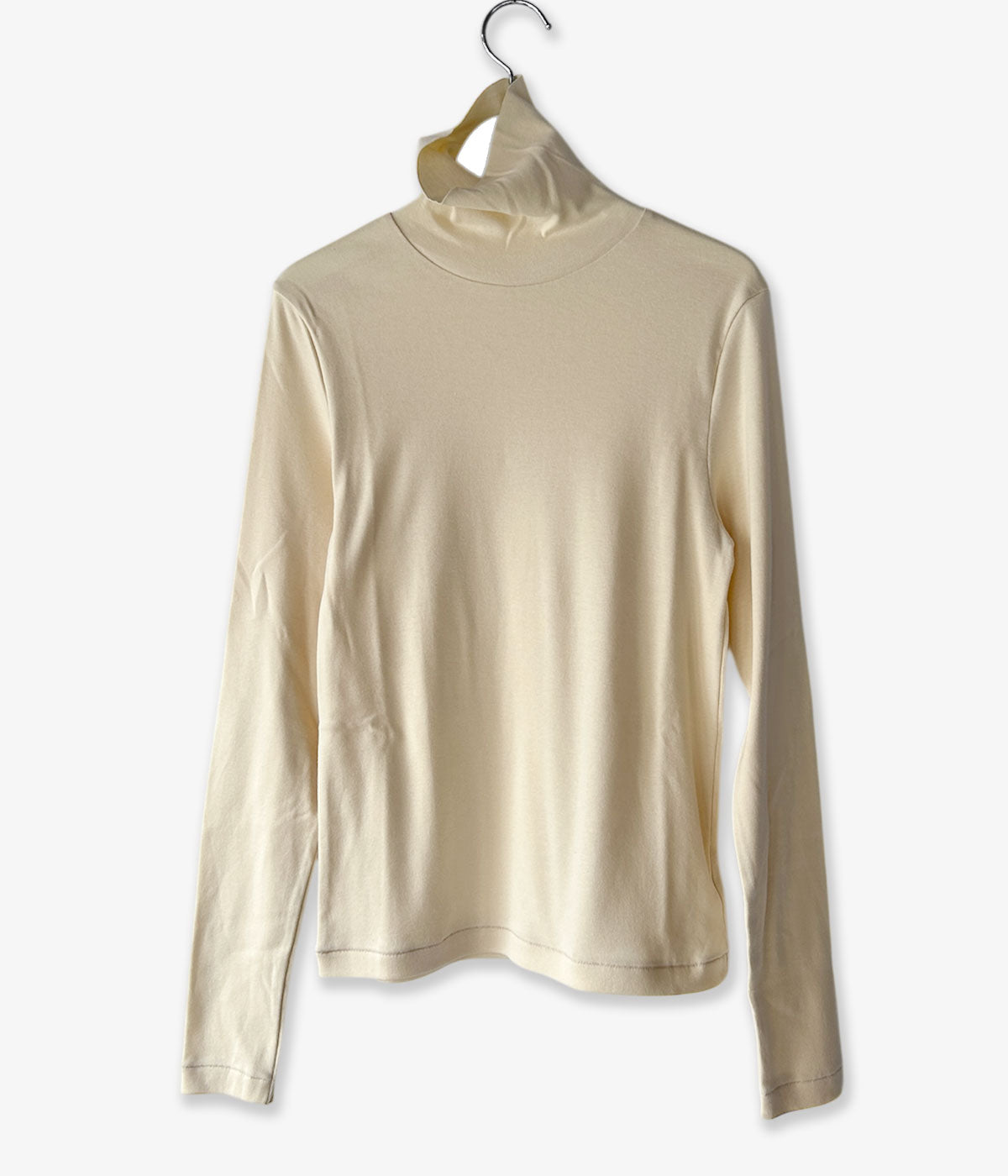 blurhms ROOTSTOCK/SILK COTTON RIB TURTLE-NECKL/S (IVORY)
