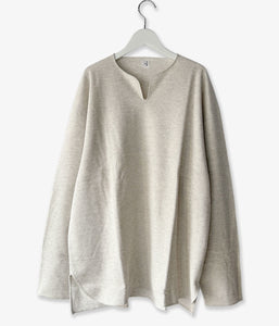 blurhms ROOTSTOCK/ROUGH&SMOOTH THERMAL OVER NECK LS (HEATHER OATMEAL)