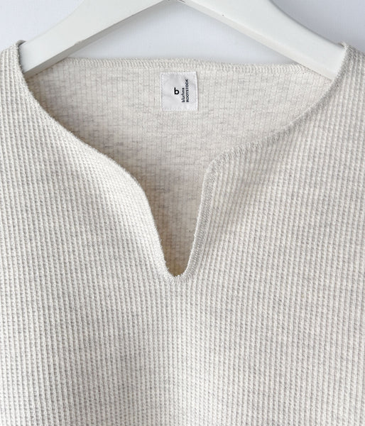 blurhms ROOTSTOCK/ROUGH&SMOOTH THERMAL OVER NECK LS (HEATHER OATMEAL)