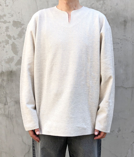 blurhms ROOTSTOCK/ROUGH&SMOOTH THERMAL OVER NECK LS (HEATHER OATMEAL)