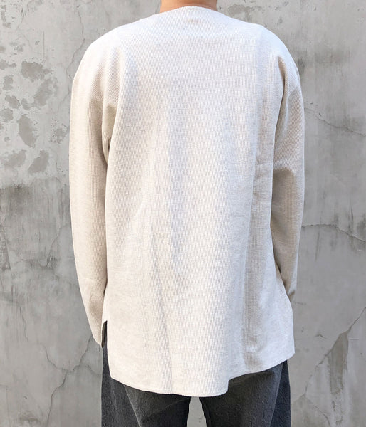 blurhms ROOTSTOCK/ROUGH&SMOOTH THERMAL OVER NECK LS (HEATHER OATMEAL)