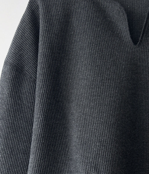 blurhms ROOTSTOCK/ROUGH&SMOOTH THERMAL OVER NECK LS (HEATHER CHARCOAL)