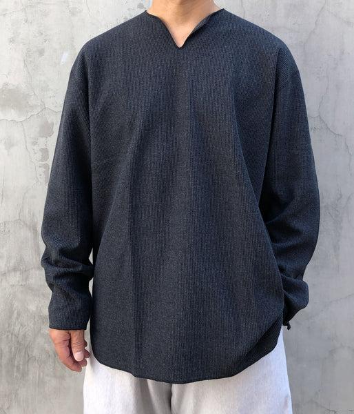 blurhms ROOTSTOCK/ROUGH&SMOOTH THERMAL OVER NECK LS (HEATHER CHARCOAL)
