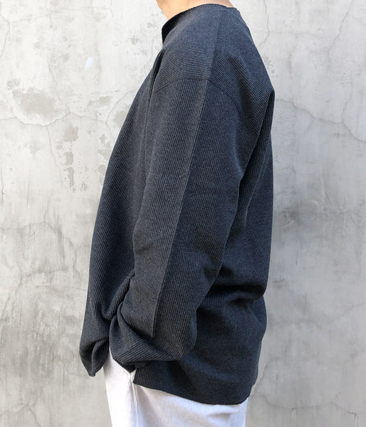 blurhms ROOTSTOCK/ROUGH&SMOOTH THERMAL OVER NECK LS (HEATHER CHARCOAL)