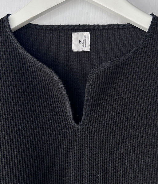 blurhms ROOTSTOCK/ROUGH&SMOOTH THERMAL OVER NECK LS (BLACK)